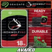 Seagate Ironwolf Pro 18TB HDD 3.5 Inch 3.5" SATA NAS 6Gb/s 7200RPM ST18000NE000
