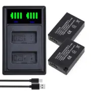 2X LP-E17 Battery + Dual Charger For Canon EOS Rebel T6i T7i 750D 760D 8000D M3