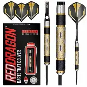 Tungsten Steel Darts Red Dragon Golden Eye 28g Set with Flights Shafts Wallet