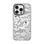 iPhone 16 Pro Clear Case MagSafe Compatible Sharks