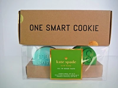 Kate Spade NY Cookie Press ~ One Smart Cookie ~ Wooden & Silicone Presses NIB