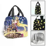 c839 Tangled Rapunzel Princess Lunch Bags Kids School Insulated Lunch Bag Portable Cooler Tote Food tbd839
