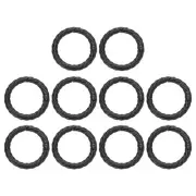 10Pcs Spring O Rings 1" Round Trigger Snap Hook Circle Black Key Ring Clip