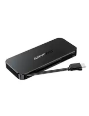 NVMe to USB 3.2 Type-C Enclosure, Built-in Cable M.2 Enclosure Portable for M...