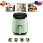 2.1 Qt Nonstick Mini Air Fryer - Deliciously Healthy Cooking, Green Design
