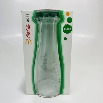 McDonalds Coca Cola Coke Glass 2013 Green in Box 340ml Collectable Coke Glass