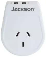 Outbound Travel AC Adaptor Slimline 2 USB Charging Ports 5V 2.1A For USA Canada