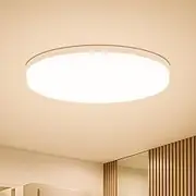 Combuh Modern LED Ceiling Light 48W 4320LM Warm White 3000K Round 30CM Flush Mount Bedroom Kitchen Living Room