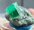 Natural Swat Emerald Crystal Specimen – 13.80cts – L: 11mm, W: 16mm