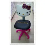 ♥小花花日本精品♥HELLO KITTY 限量款黑色大臉頭點點蝴蝶結造型旋轉椅電腦椅辦公室椅56813609