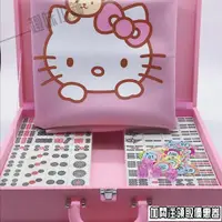 在飛比找蝦皮購物優惠-『限時免運』麻將/kt貓手搓麻將牌家用hello/Kitty