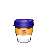 Brisbane Lions AFL Clear Plastic KeepCup