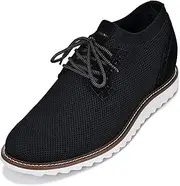 [CALTO] Men's Invisible Height Increasing Elevator Shoes - Lightweight Lace-up Casual Derby - 3.2 Inches Taller