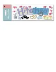 HITCHED Wedding Just Married Newlyweds Jolee's Stickers Scrapbook Crafts