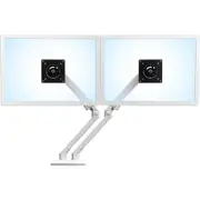 Ergotron Mounting Arm for LCD Monitor - White - 2 Display(s) Supported - 61 cm (24") Screen Support - 18.14 kg Load Capacity - 75 x 75, 100 x 100