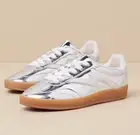 Steve Madden Giia Silver Multi color block lace up sneakers size 8