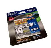 Genuine Brother TZe-231, 1/2" Black on WhiteTape P-Touch
