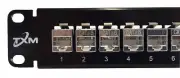 TXM CAT6 24-Port Patch / Feed Through Panel Shielded / 1RU / 19" - MFG Warranty