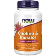 Choline & Inositol 500 mg 100 Caps By Now Foods