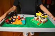 Handmade Wood Compatible Lego Carrying Tray 10"x20"