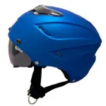 【小齊安全帽】 GP5 027 雙層鏡片 消光藍 全可拆內襯 雪帽 半罩式安全帽