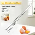 Stainless Steel Whisk Mixer Hand Egg Beater Stirrer Blender Baking Tool 10/12in
