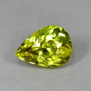 2.01Ct Pear_Splendid Luster Unheated Greenish Yellow Grossular Mali Garnet