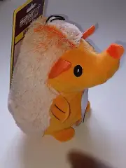 DOG TOY - MULTIPET - 9" LARGE ORANGE HEADGEHOG WITH SQUEAKER - PLUSH