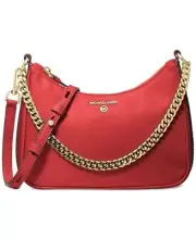 Michael Kors jet set charm medium conv pouchette xbody- sangria