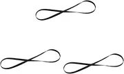 Vaguelly 3pcs 40cm Rubber Turntable Belt Phonograph Record Player Belt for Turntable