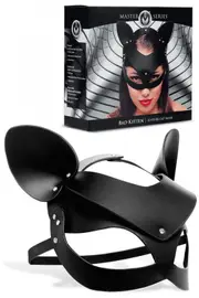 Master Series Adjustable Leather & Rhinestone Cat Mask