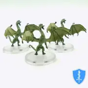 Cradlefall x3 - Wild Beyond Witchlight 30 D&D Icons Realms Green Dragon Wyrmling