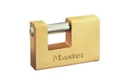 Master Lock Rectangular Solid Brass Body Shutter Padlocks (Multi Colour) (63mm)