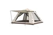 OGL 4 Person Tent Camping Instant Pop Up Family Beach Sun Shade Shelter Waterproof 240x240x160cm Creamy White