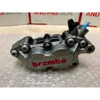 在飛比找蝦皮購物優惠-brembo 布雷博 布蘭博 基本款對四卡鉗/灰底紅字/勁戰