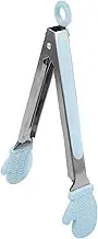 BRIGHTFUFU Ice Cube Fruits Sugar Tongs Small Kitchen Tongs Lockable 9 Inches Non-Slip for Cooking and Serving
