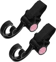 Abaodam Pack Stroller Hooks Multipurpose Bag Hangers Rotating for Diaper Bags Secure Stroller Accessory