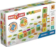 Magicube Maths Building - 10 Cubes + 45 Clips - Magnetic Building Set with Magnetic Cubes