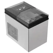 Yopower Portable Ice Maker, 7 Ice Cubes in 6 Min, 22lbs in 24Hrs, Countertop Ice Making Machine with Handle, Ice Makers with 2 Sizes Bullet Ice, Self Cleaning Function for Home Picnic Kitchen