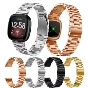 Stainless Steel Band Smart Watch Bracelet Wrist Strap for Fitbit Versa 3/Sense