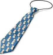 [KAWAMOUSE] Toddler Size ( Labrador Golden Retriever Dog ) Pre-Tied Adjustable Novelty Necktie, Fashion Conversational Neck Strap Ties for Boys and Children, for Wedding Parties Events, Multi, One Size