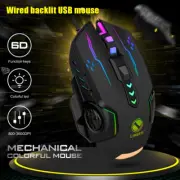 V7 USB Wired Gaming Glowing Mouse 3600dpi 6 Buttons Backlit E-sports Mouse