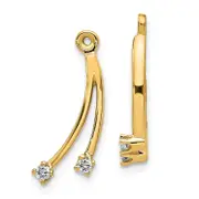 14k A Diamond Earring Jacket