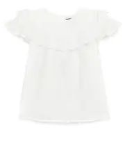 [Polo Ralph Lauren Kids] Polo Ralph Lauren Kids Broderie anglaise linen top Y 12 white