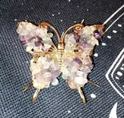 Multicolour Fluorite Chip Butterfly Crystal Healing Mineral