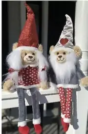 Build-A-Bear Exclusive Red Sparkle And Silver Shimmer Sparkle Bear Gnome