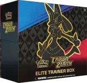 Shield Sealed Crown Elite Factory ​TCG Pokemon Zenith Box Sword & Trainer