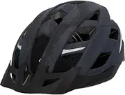 Fischer Cycling Helmet - Urban Plus Bike Helmet Brooklyn - Adjustable, High-Strength Bicycle Helmet with Rear Light & Reflective Strips, & Enhanced Ventilation, Adult - Black