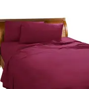 Fuchsia Percale Fitted Sheet Set