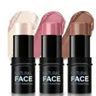Contour Stick, Highlight Stick, Blush Stick, Cream Contour Kit with Brush (B)